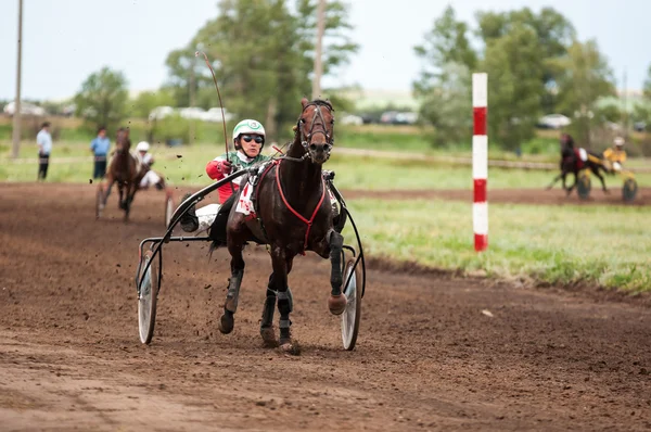 Paardenrennen op vakantie Sabantuy — Stockfoto