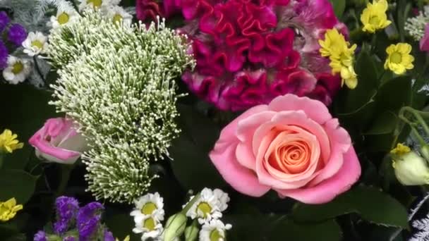 Flores do buquê de casamento — Vídeo de Stock