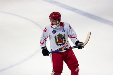 Mini hokey topu oyunda