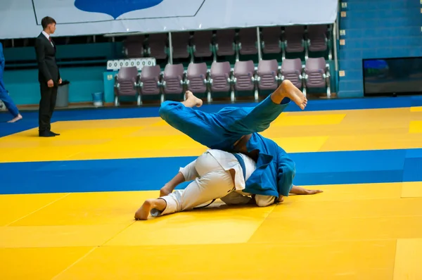 Erkekler Judo 'da yarışıyor — Stok fotoğraf