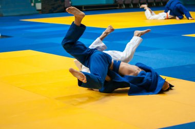 Erkekler Judo 'da yarışıyor