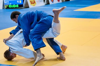 Erkekler Judo 'da yarışıyor.