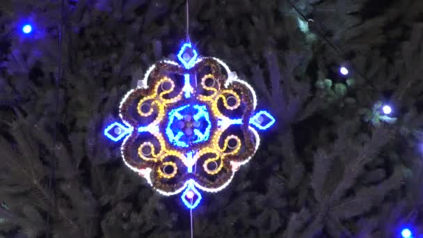 Luci dell'albero di Natale — Video Stock