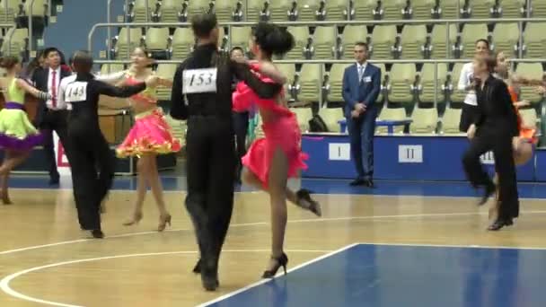 Kompetisi dalam olahraga menari — Stok Video