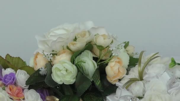 Bouquet for the bride — Stock Video