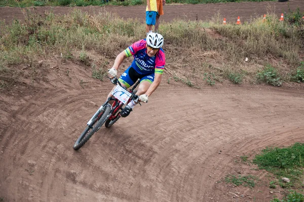 競争の自転車愛好家 — ストック写真