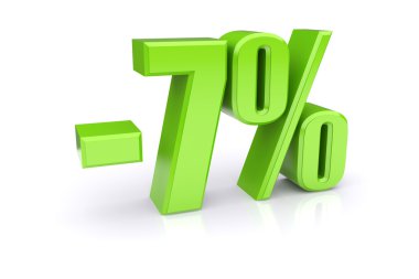 Beyaz bir % 7 indirim