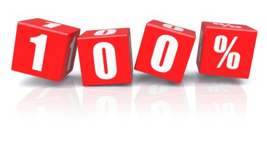 Bir beyaz üzerine kırmızı %100