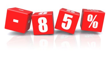 bir beyaz %85 indirim küpleri