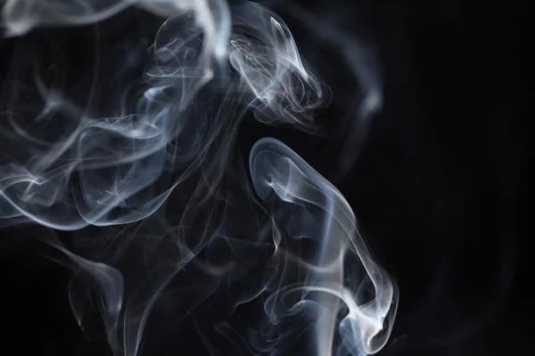 Smoke on a black background — Stock Photo, Image