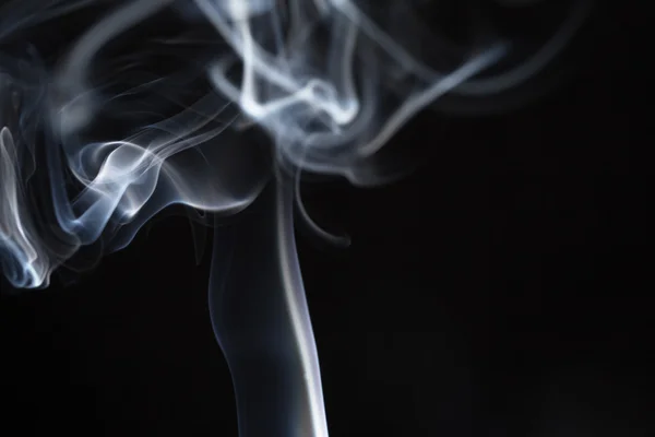 Smoke on a black — Stock Photo, Image