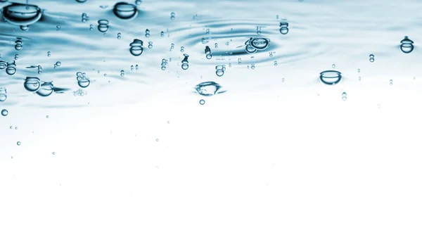 Fondo Ola Azul Agua Burbujas Aire Agua Clara Líquida —  Fotos de Stock