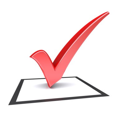 kırmızı onay işareti