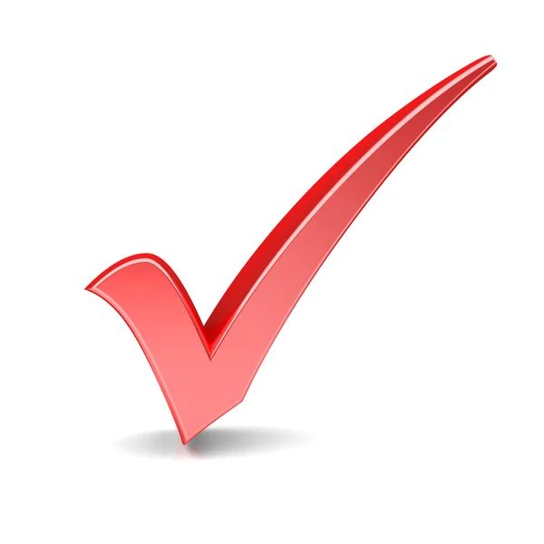 Красная галочка для презентации без фона