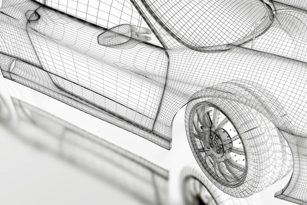 3D araba — Stok fotoğraf