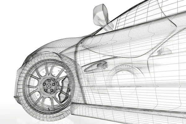 3D-Auto lizenzfreie Stockbilder