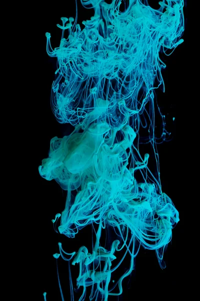 水の中の青インク — ストック写真