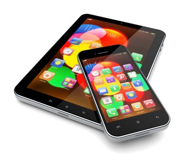 tablet PC ile hareket eden telefon