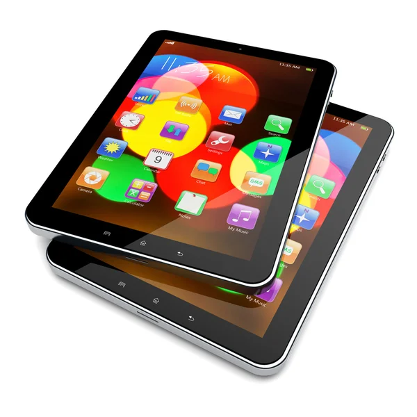 Tablet PC on white — Stock Photo, Image