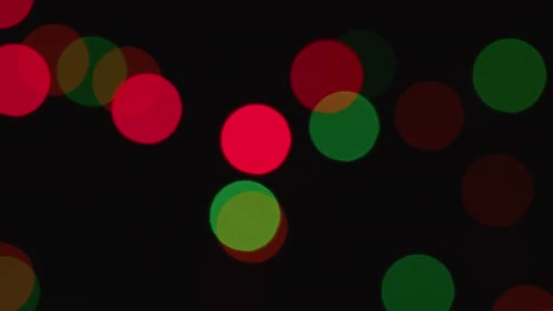 Nový rok nebo vánoční třpytivé slavnostní věnce rozmazané abstraktní pozadí — Stock video