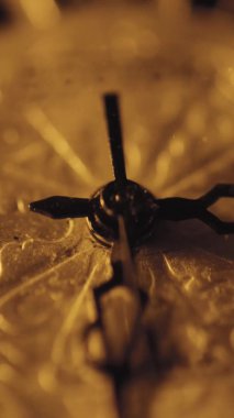 Dikey video sayma süresi vintage saat mekanizması, sıcak vintage saat