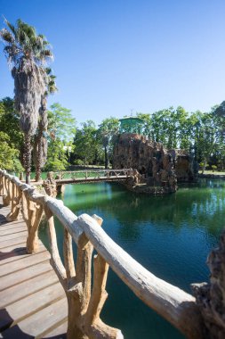 Cambrils, İspanya, 1 Mayıs 2020 Botanik Bahçesi Parkı Sama