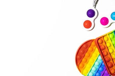 Pop It Simple Dimple - Duyusal stres önleyici Fidget oyuncakları izole edilmiş beyaz arkaplan