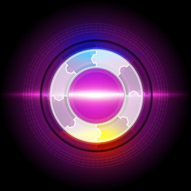 soyut elektrik daire düğmesi