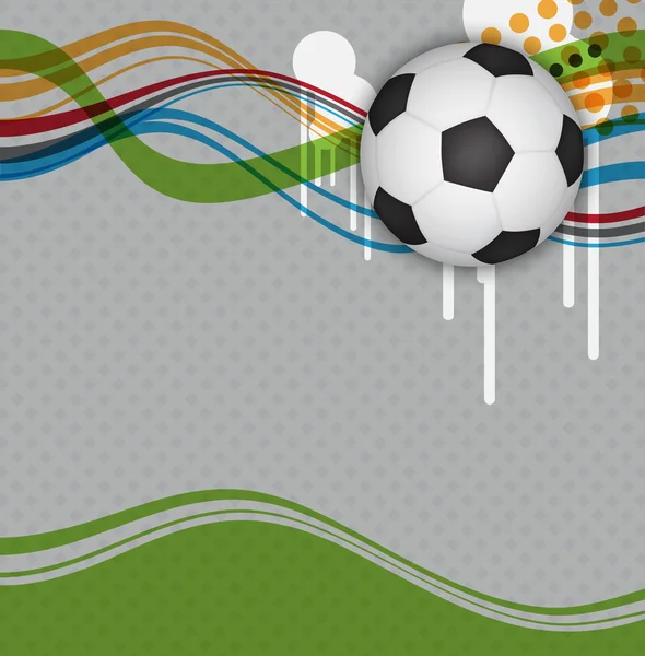 Fußball-Hintergrunddesign — Stockvektor