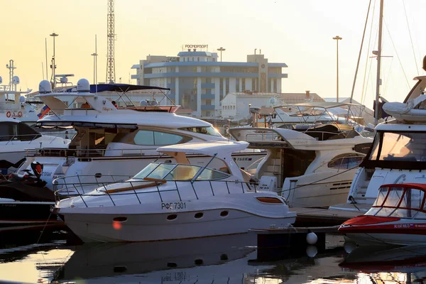 Soči Rusko Června 2019 Námořní Stanice Port Sochi Krasnodar Krai — Stock fotografie