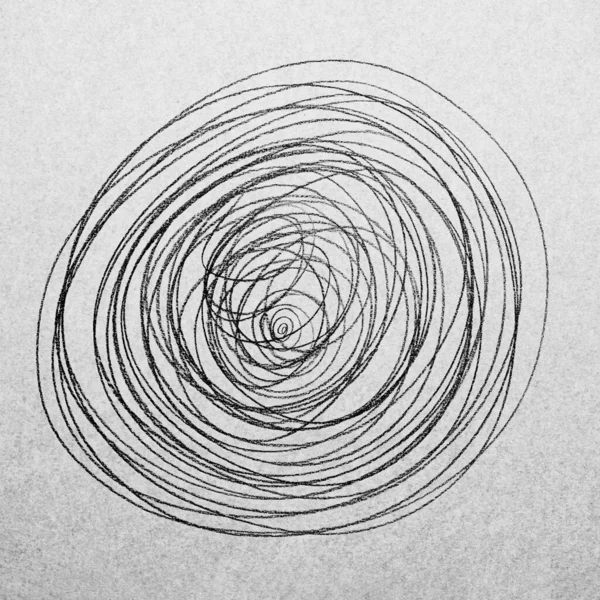 Kézzel rajzolt grafit ceruza monokróm háttér, illusztrálására szorongás, Psyho, depresszió, skizofrénia másolási hely — Stock Fotó