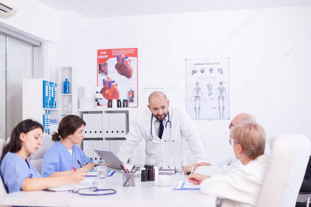 Doctor having professional discussion