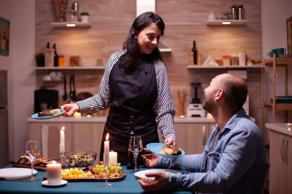 Avere cena romantica — Foto Stock