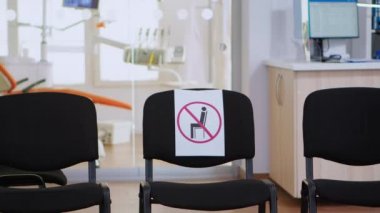 Stomatolojik boş bekleme alanı yeni normal