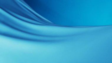 Mavi dalga saten kumaş döngü arkaplanı