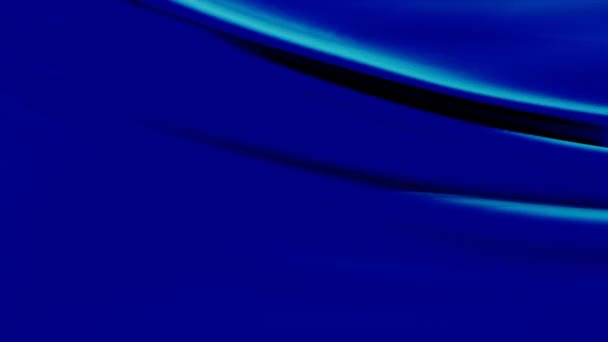 Тло літаючої та мерехтливої синьої атласної текстури — стокове відео