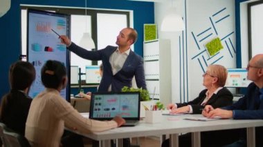 Çeşitli takımlara şirket stratejisi sunan iş ortağı