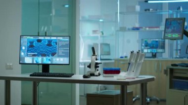Modern boş biyolojik uygulamalı bilim laboratuvarı