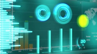 Sayı ve grafiklerle kurumsal mali veri HUD