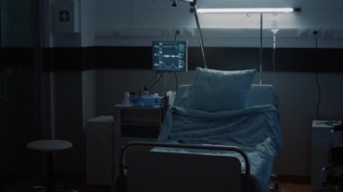 Boş acil sağlık servisi hastane koğuşu