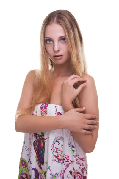Menina bonita com pele jovem — Fotografia de Stock