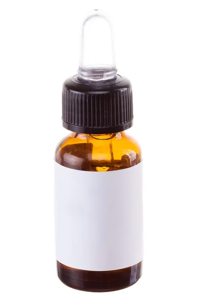 Botella para cosméticos sobre fondo blanco — Foto de Stock