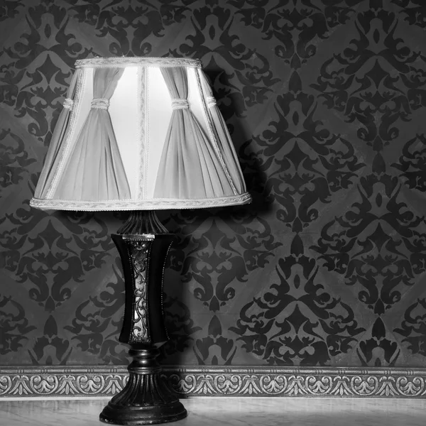 Vintage lamp in old interior from rococo period — Stock Photo, Image