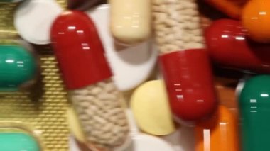 ilaç ve ilaç bir tablo makro çekim