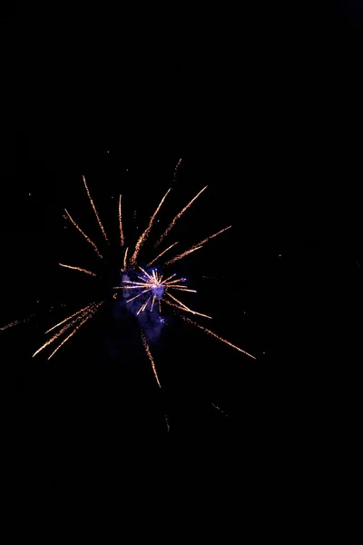 Fuochi d'artificio di notte — Foto Stock