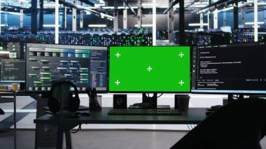 Veri merkezindeki modelleme bilgisayarlar, süperbilgisayarların donanım enerji tüketimini nod ağacı yazılımıyla yönetir. Yeşil ekran PC 'leri görsel programlama aracı kullanarak sunucu tarım işlemlerini otomatik hale getirir