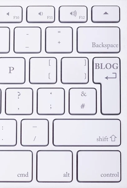 標準的なキーボードのブログの文章 — ストック写真