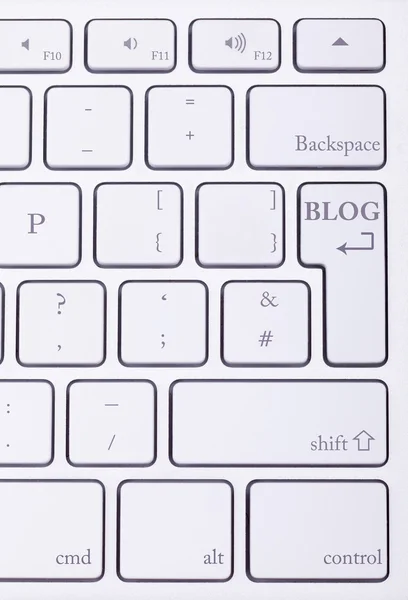 Blog word written on standard keyboard — Stock Photo, Image