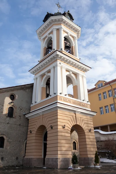 Church in Bulgaria outside church bell — Stock Photo, Image