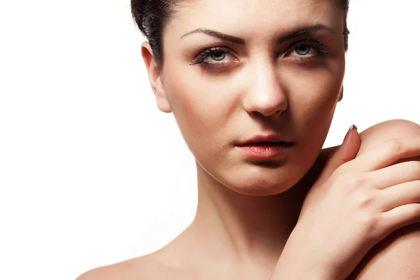 Woman in beauty shoot looking at camera — Stock Photo, Image